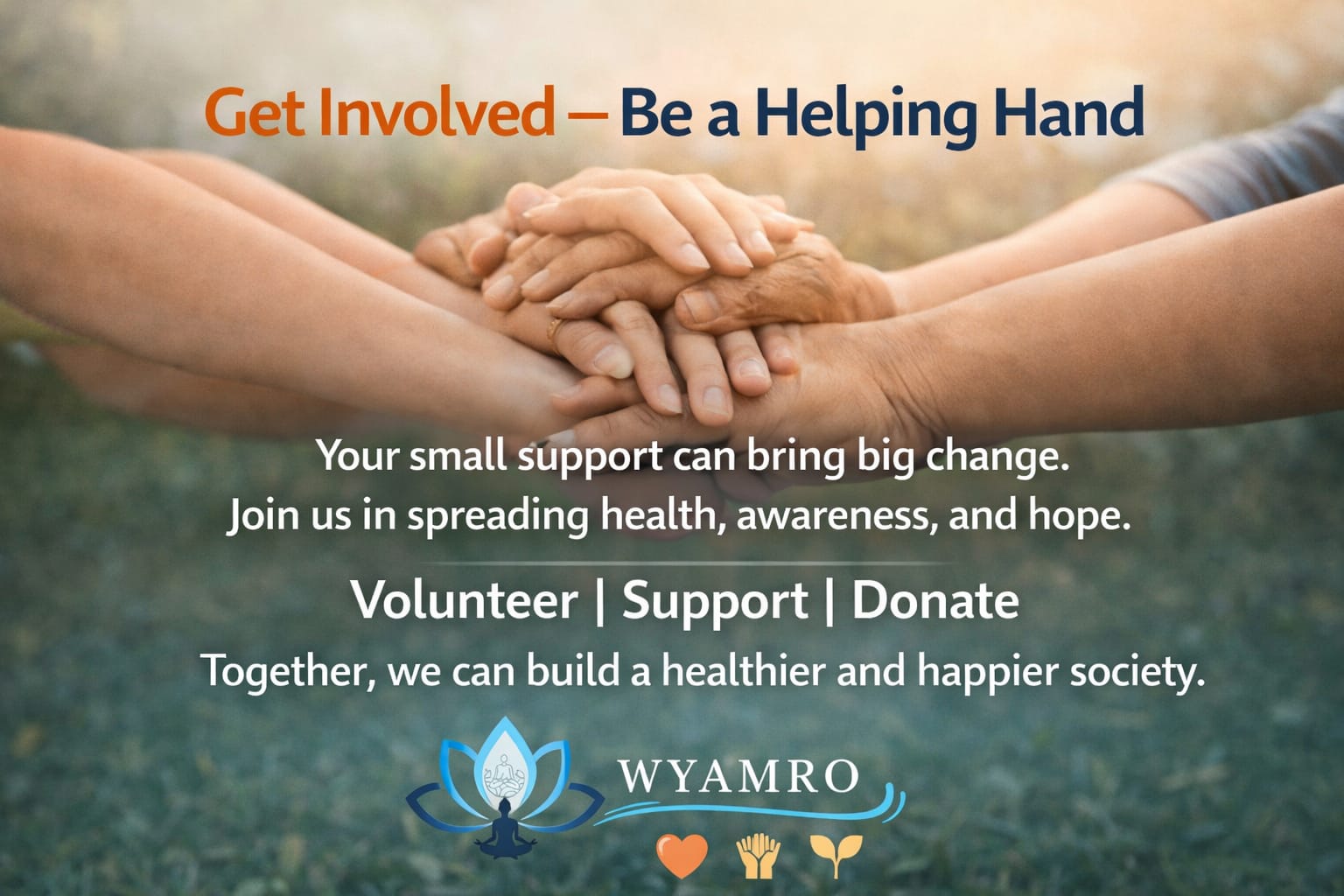 Get Involved with helping hand